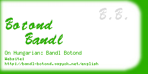 botond bandl business card